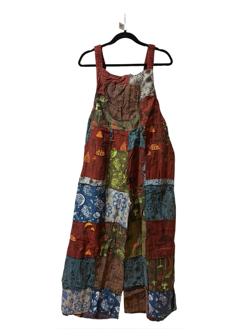 #4 NWT 100% cotton patchwork overalls